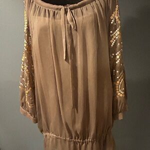 Ice Taupe Blouse